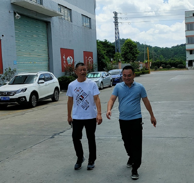 热烈欢迎聚佳/冠发不锈钢陈伟镇总经理莅临k8凯发参观指导